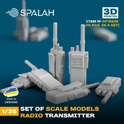 Picture of 1/35 Set of scale models "Radio transmitter", (10 pcs.). - Spalah Models SP16235