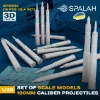 Picture of 1/35 Set of scale models "100-mm caliber projectiles", (15 pcs.). - Spalah Models SP16935