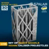 Picture of 1/35 Set of scale models "100-mm caliber projectiles", (15 pcs.). - Spalah Models SP16935