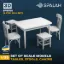 Picture of 1/35 Set of scale models "Table with stools and chairs", (5 pcs.). - Spalah Models SP18735