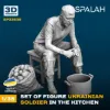 Picture of 1/35 Set of scale models and figure "Ukrainian soldier in the kitchen". - Spalah Models SP22635