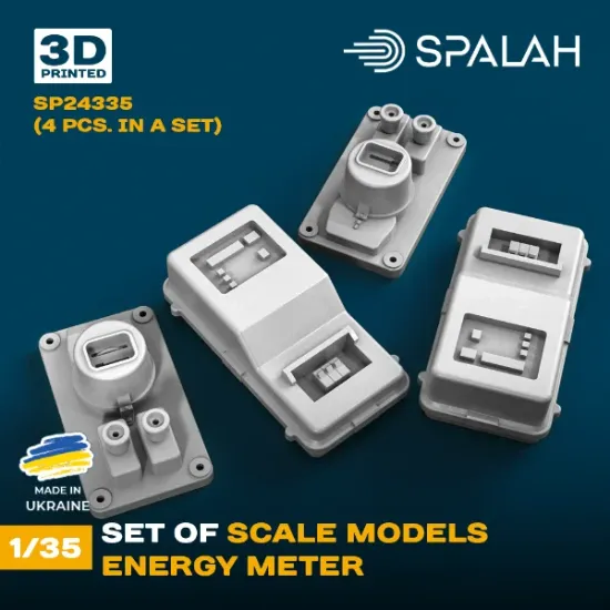 Picture of 1/35 Set of scale models "Energy meter", (4 pcs.). - Spalah Models SP24335