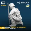 Picture of 1/35 Figure "Soldier with a shovel". - Spalah Models SP25435