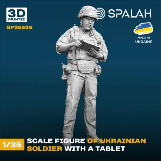 Picture of 1/35 Figure ''Ukrainian soldier with a tablet''. - Spalah Models SP25535