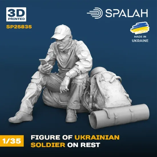 Picture of 1/35 Figure "Ukrainian soldier on rest".. - Spalah Models SP25835