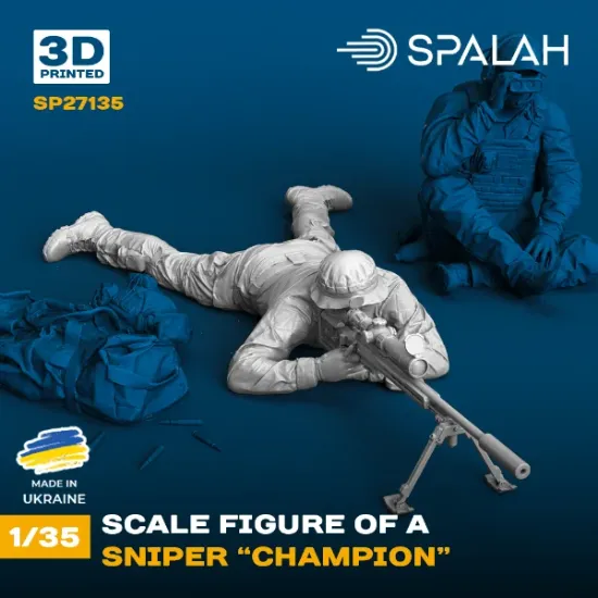 Picture of 1/35 Figure "Sniper "Champion". - Spalah Models SP27135