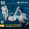 Picture of 1/35 Set of model and figures "Mortar crew with a 120-mm 2B11 mortar". - Spalah Models SP27235