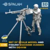 Picture of 1/35 Set of scale model and figure "Machine gunner with DShKM machine gun". - Spalah Models SP30535