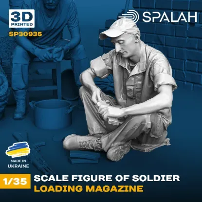 Picture of 1/35 Figure "Soldier loading magazine". - Spalah Models SP30935