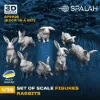 Picture of 1/35 Set of figures "Rabbits", (8 psc.). - Spalah Models SP31135