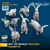 Picture of 1/35 Set of figures "Rabbits", (8 psc.). - Spalah Models SP31135