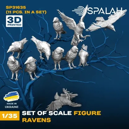 Picture of 1/35 Set of figures "Ravens", (11 pcs.). - Spalah Models SP31635