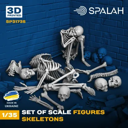 Picture of 1/35 Set of figures "Skeletons". - Spalah Models SP31735