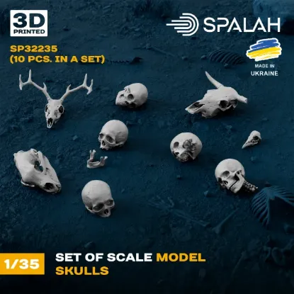 Picture of 1/35 Set of scale models "Skulls". - Spalah Models SP32235
