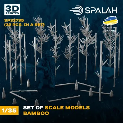 Picture of 1/35 Set of scale models "Bamboo", (32 pcs.). - Spalah Models SP32735