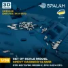 Picture of 1/35 Set of scale model "Spent casings 14.5mm (BTR-60/70/80, BRDM-2)", (295 pcs.). - Spalah Models SP33035