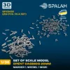 Picture of 1/35 Set of scale model "Spent casings 20mm (MARDER 1, Wiesel 1, MK 20)", (214 pcs.). - Spalah Models SP33435