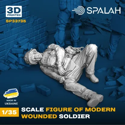 Picture of 1/35 Figure "Modern wounded soldier". - Spalah Models SP33735