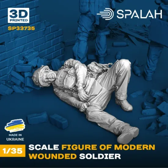 Picture of 1/35 Figure "Modern wounded soldier". - Spalah Models SP33735