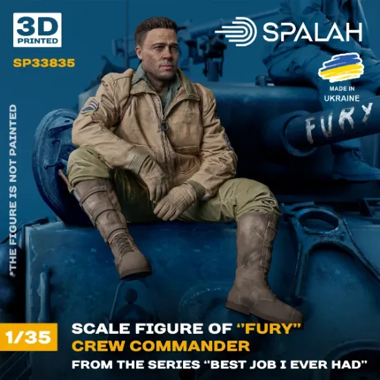 Picture of 1/35 Figure "Crew Commander of “Fury” from the series “Best Job i ever had”. - Spalah Models SP33835