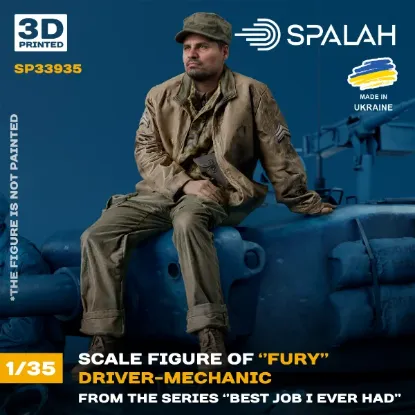 Picture of 1/35 Figure "Mechanic-driver of “Fury” from the series “Best job i ever had”. - Spalah Models SP33935