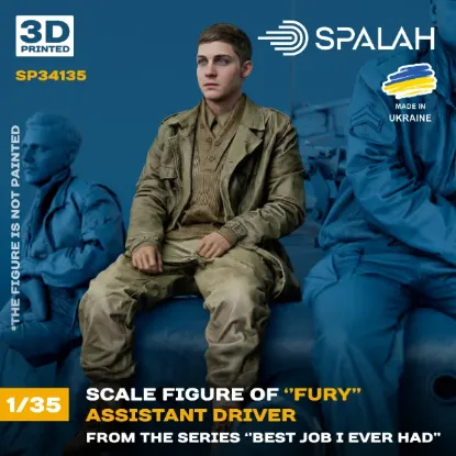 Picture of 1/35 Figure "Assistant driver of "Fury" from the series "Best Job i ever had". - Spalah Models SP34135