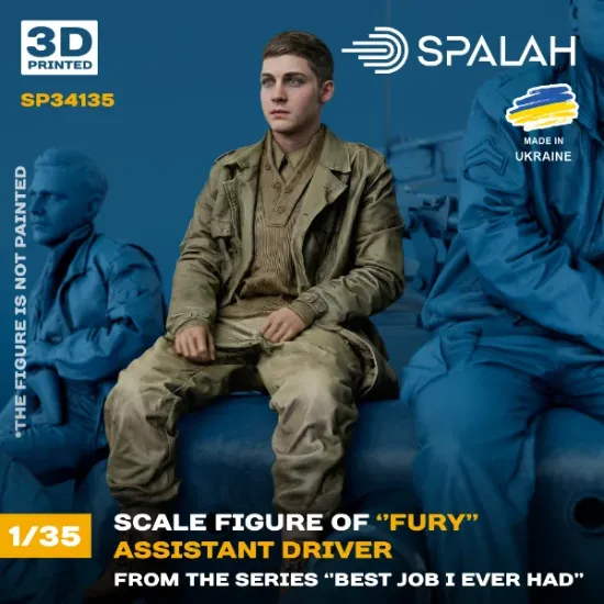 Picture of 1/35 Figure "Assistant driver of "Fury" from the series "Best Job i ever had". - Spalah Models SP34135