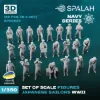 Picture of 1/350 Set of figures "Japanese sailors", (69 pcs.). - Spalah Models SP00553