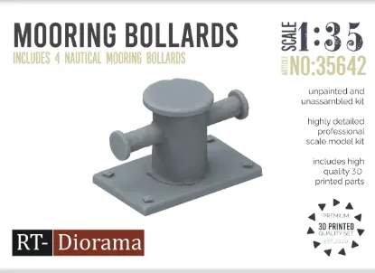 Picture of 1/35 3D-Resin Print: Mooring bollard (4pcs.) - RT Diorama 35642
