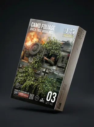 Picture of 1/35 Birch Branches [Camo Foliage] - RT Diorama 35474