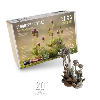 Picture of 1/35 Blooming Thistles [Swift Vegetation] - RT Diorama 35451