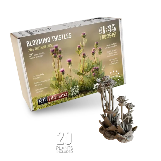 Picture of 1/35 Blooming Thistles [Swift Vegetation] - RT Diorama 35451