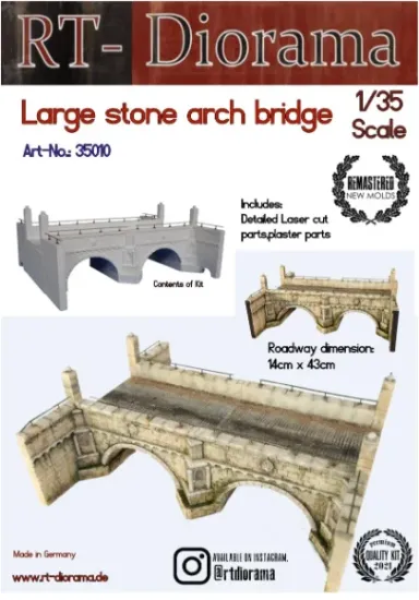 Picture of 1/35 Large Stone Arch Bridge - RT Diorama 35010