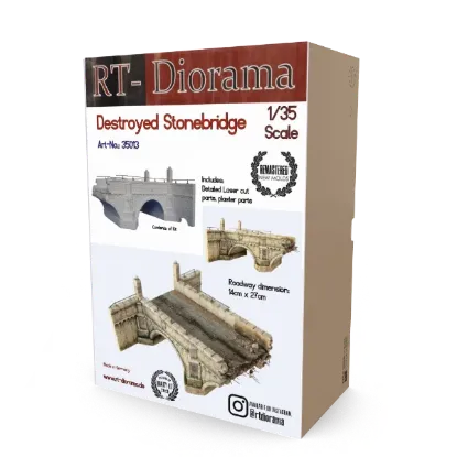 Picture of 1/35 Destoyed Stonebridge - RT Diorama 35013