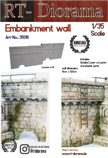 Picture of 1/35 Embankment wall - RT Diorama 35016