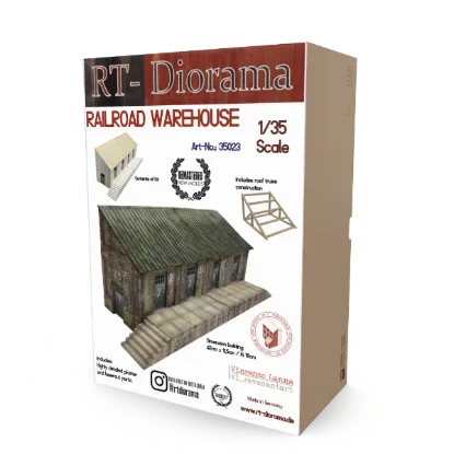 Picture of 1/35 Railroad Warehouse (Modular System) - RT Diorama 35023