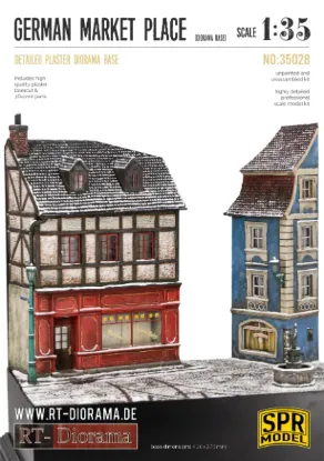 Picture of 1/35 Diorama-Base: German market place - RT Diorama 35028