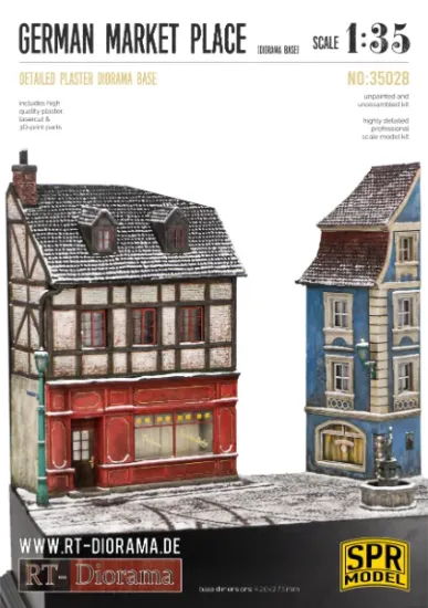 Picture of 1/35 Diorama-Base: German market place - RT Diorama 35028
