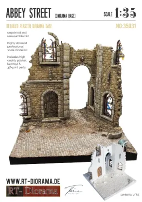 Picture of 1/35 Diorama-Base " Abbey street" - RT Diorama 35031