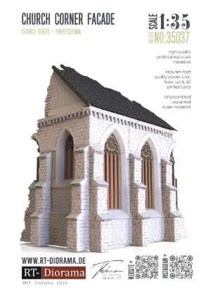 Picture of 1/35 Church Corner Facade - RT Diorama 35037