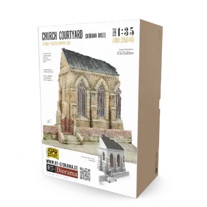 Picture of 1/35 Diorama Base: Church Courtyard - RT Diorama 35040