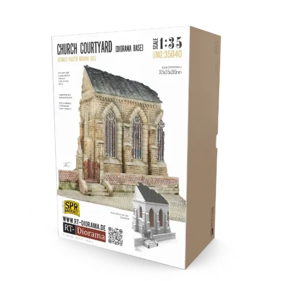 Picture of 1/35 Diorama Base: Church Courtyard - RT Diorama 35040