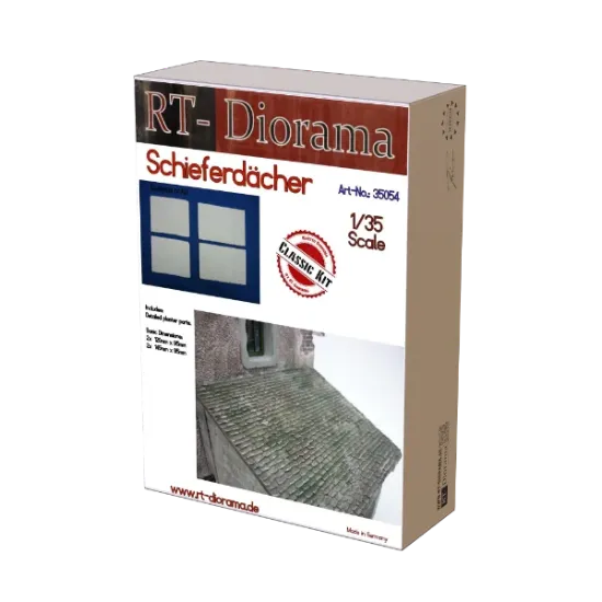 Picture of 1/35 Schieferdächer für Dioramenbau 1/35 - RT Diorama 35054