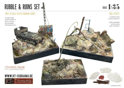 Picture of 1/35 Rubble & Ruins Set - RT Diorama 35127