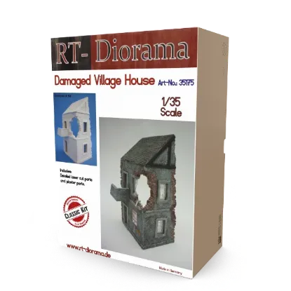 Picture of 1/35 Damaged Village House - RT Diorama 35175
