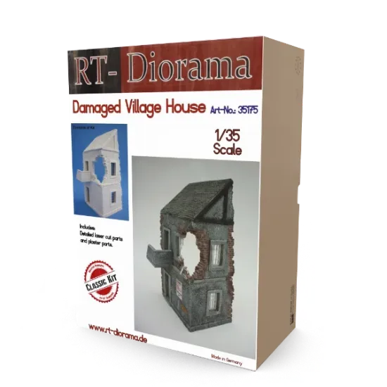 Picture of 1/35 Damaged Village House - RT Diorama 35175