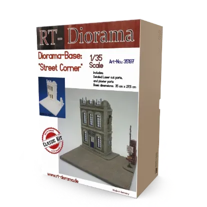 Picture of 1/35 Diorama-Base: Street Corner - RT Diorama 35197