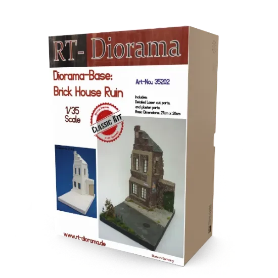 Picture of 1/35 Diorama-Base: Brick House Ruin - RT Diorama 35202