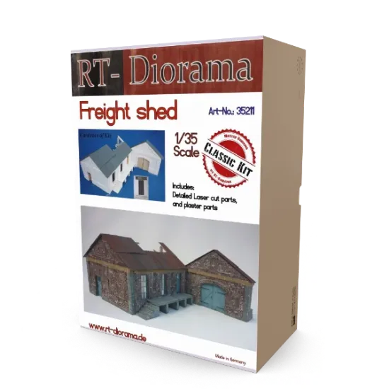 Picture of 1/35 Freight Shed (Modular System) - RT Diorama 35211