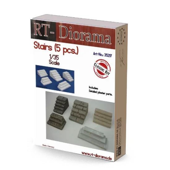 Picture of 1/35 Stairs ( 5 pcs.) - RT Diorama 35217